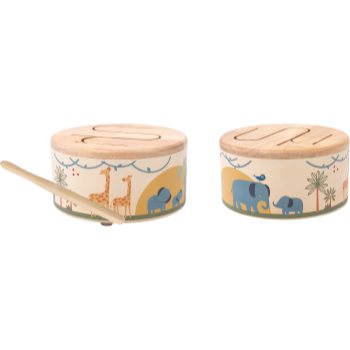 2Kids Toys Wooden Drum Safari jucărie muzicală - imagine 2